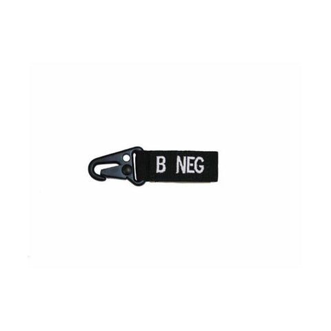 Blood Type Key Chain (B Positive) Color- Black