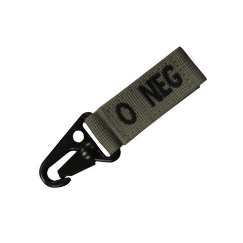 Blood Type Key Chain (O Positive) Color- Foliage