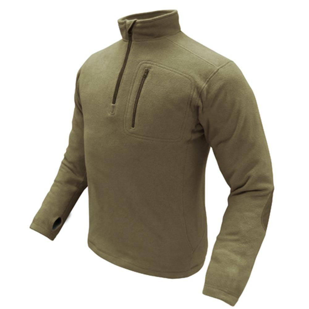 1-4 Zip Pullover Color- Tan