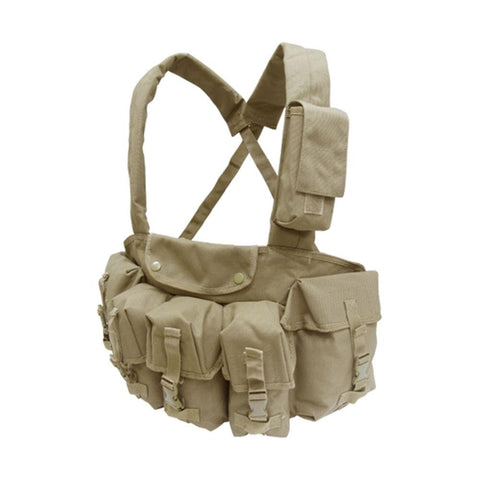 7 Pocket Chest Rig Color- Tan