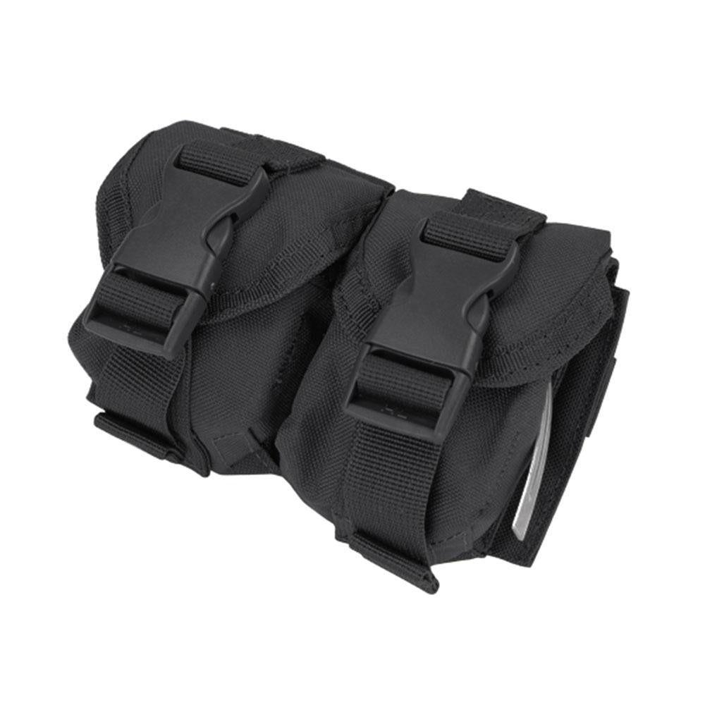 Double Frag Grenade Pouch Color- Black