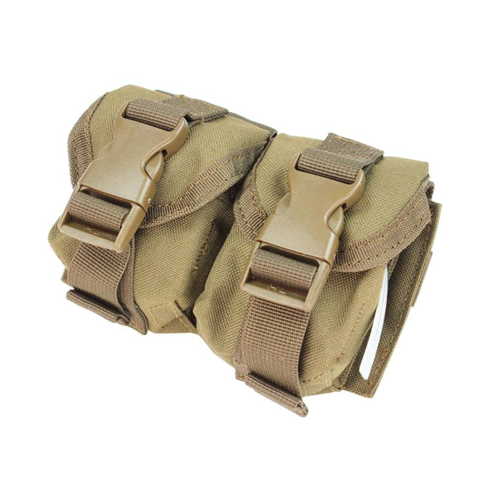 Double Frag Grenade Pouch Color- Tan