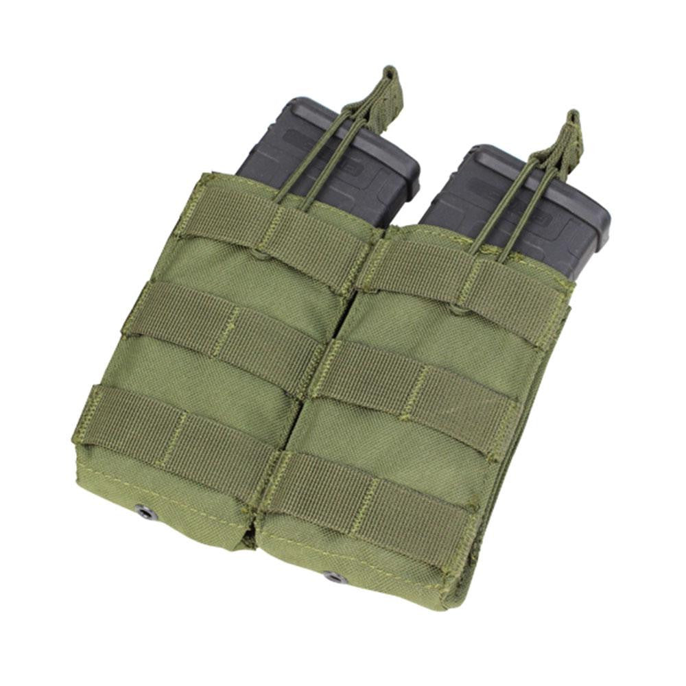 Double M4-M16 Open Top Mag Pouch Color- OD Green