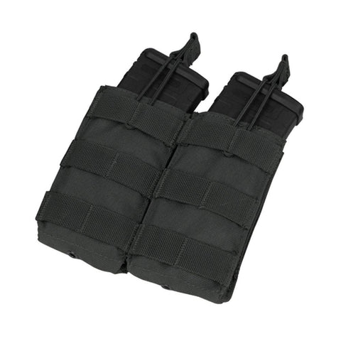 Double M4-M16 Open Top Mag Pouch Color- Black