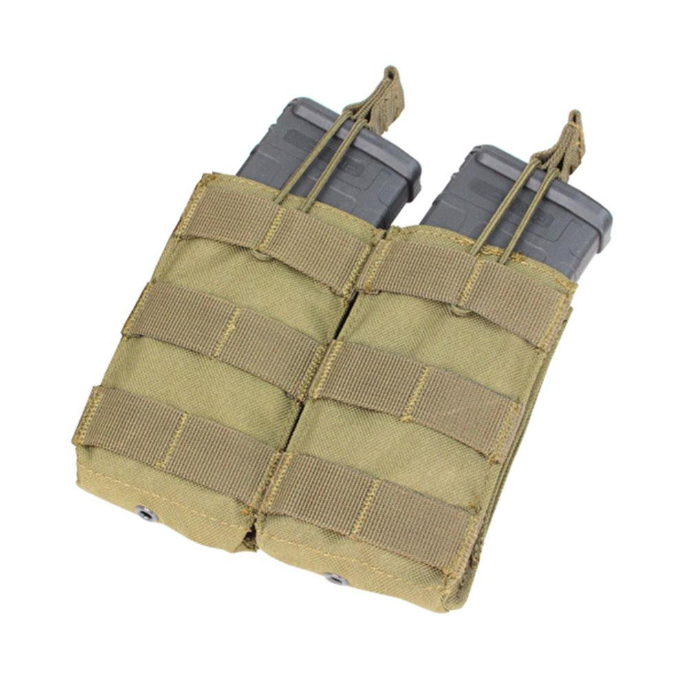 Double M4-M16 Open Top Mag Pouch Color- Tan