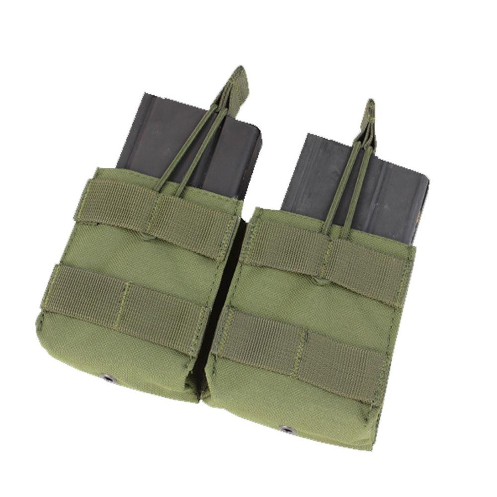 Double M-14 Open Top Mag Pouch Color- OD Green