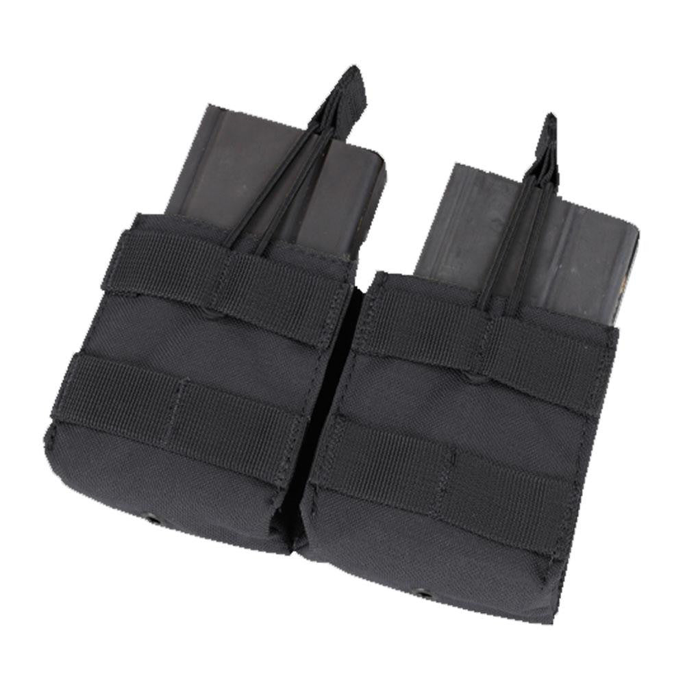 Double M-14 Open Top Mag Pouch Color- Black