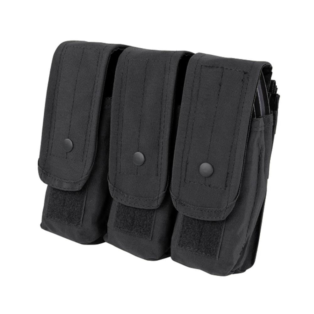 Triple AR-AK Mag Pouch Color- Black