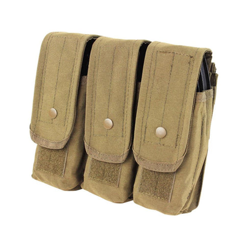 Triple AR-AK Mag Pouch Color- Tan