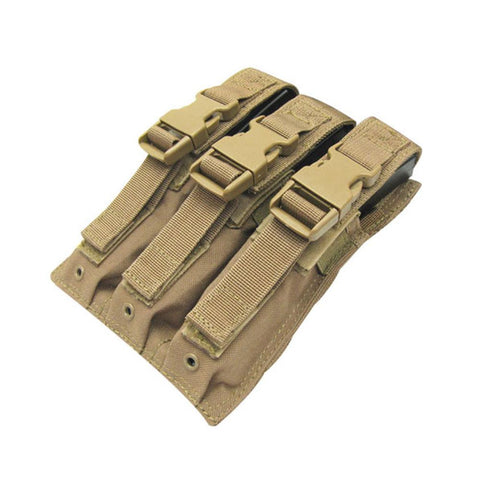 Triple MP5 Mag Pouch Color- Tan