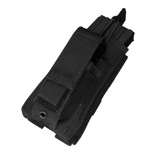 "Kangaroo Magazine Pouch holds (1) M4-M16 Mag, (1) Pistol Mag - Color: Black"