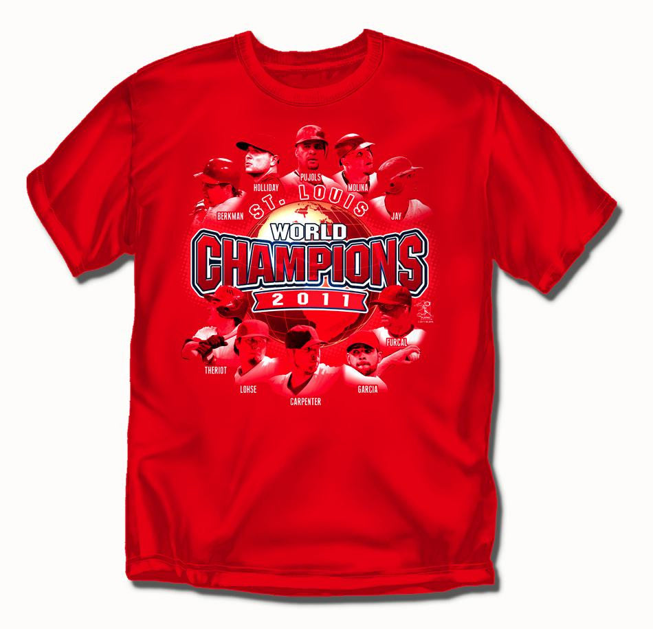 St. Louis Cardinals MLB 2011 World Series Champions Players Boys Tee (Large)