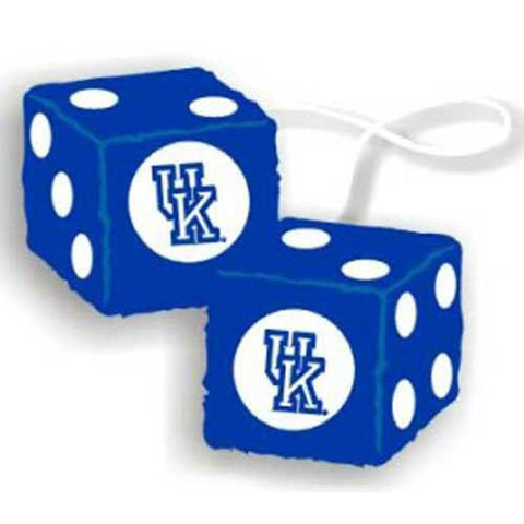 Kentucky Wildcats NCAA 3 Car Fuzzy Dice