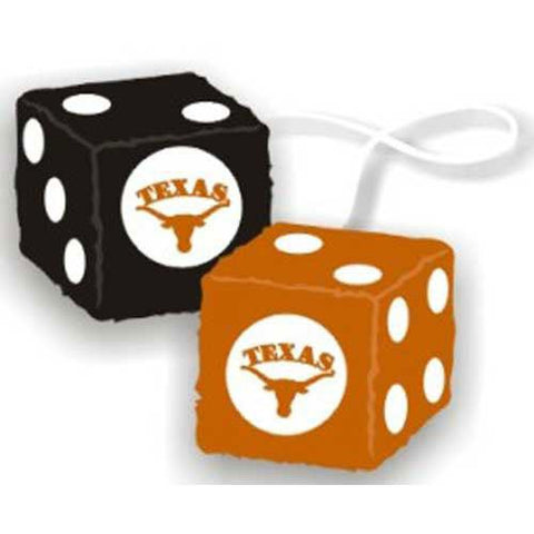 Texas Longhorns NCAA 3 Car Fuzzy Dice