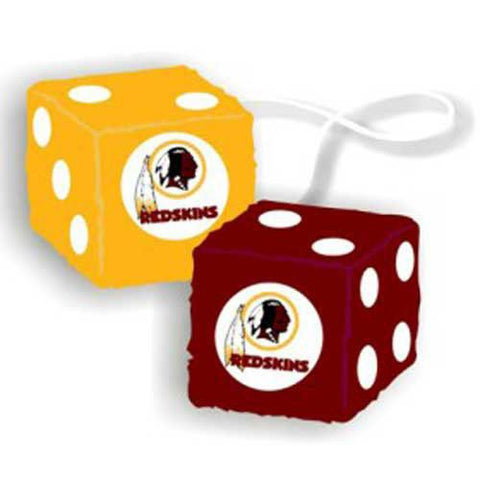 Washington Redskins NFL 3 Car Fuzzy Dice