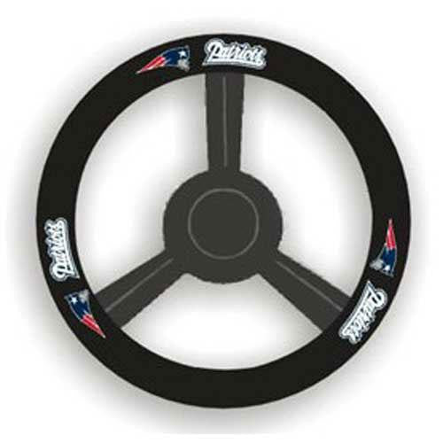 New England Patriots NFL Leather Steering Wheel Cover