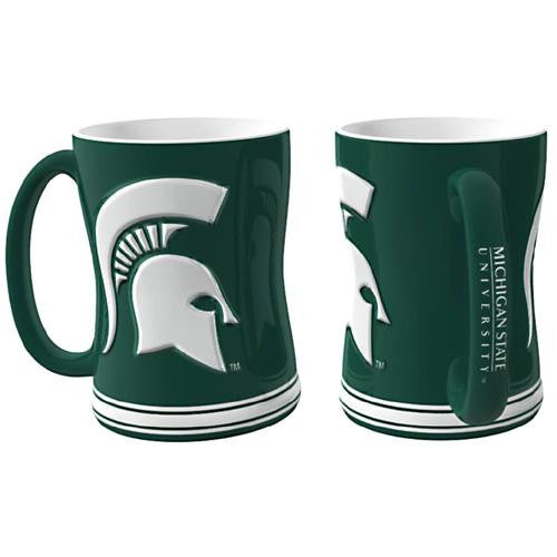 Michigan State Spartans NCAA Coffee Mug - 15oz Sculpted (Single Mug)