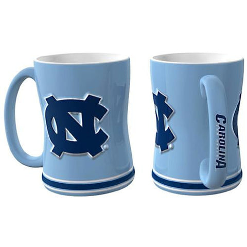 North Carolina Tar Heels NCAA Coffee Mug - 15oz Sculpted (Single Mug)