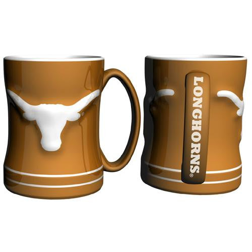 Texas Longhorns NCAA Coffee Mug - 15oz Sculpted (Single Mug)