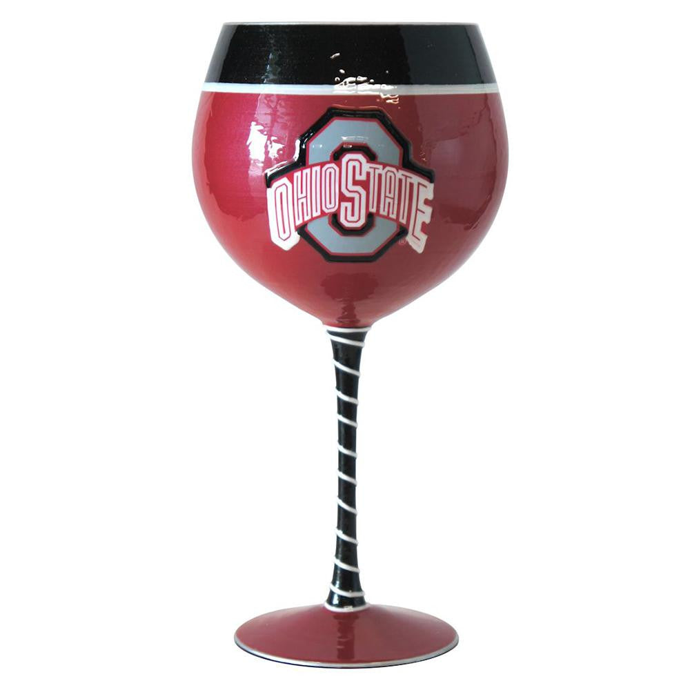 Ohio State Buckeyes NCAA Artisan Wine Glass