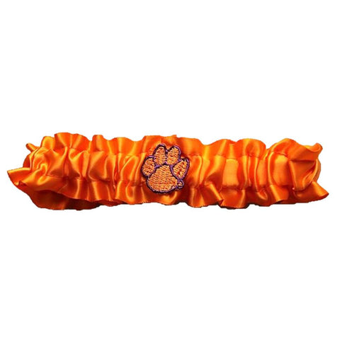 Clemson Tigers NCAA Dainty Satin Garter (Orange)