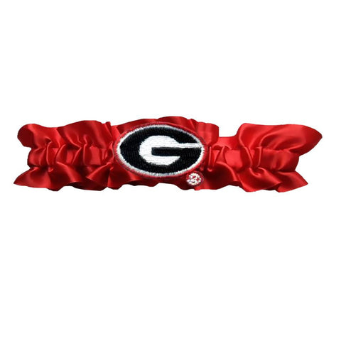 Georgia Bulldogs NCAA Dainty Satin Garter (Red)