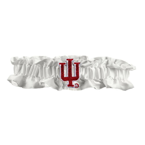 Indiana Hoosiers NCAA Dainty Satin Garter (White)