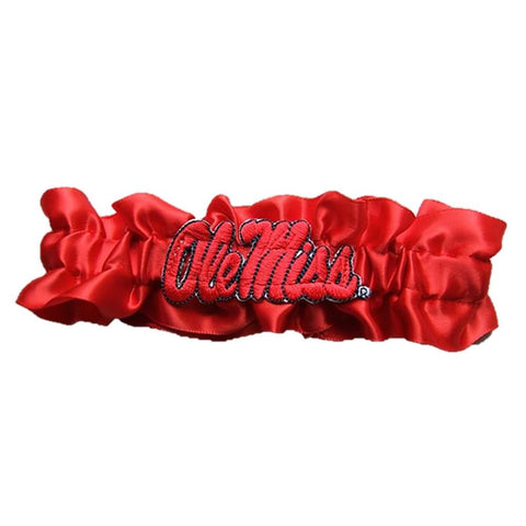 Mississippi Rebels NCAA Satin Garter (Red)