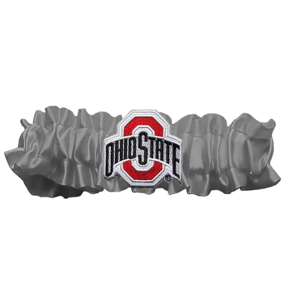 Ohio State Buckeyes NCAA Satin Garter (Silver)