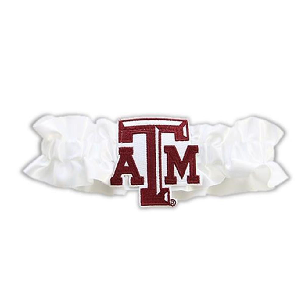 Texas A&M Aggies NCAA Satin Garter (White)