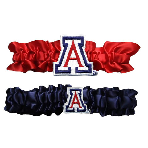 Arizona Wildcats NCAA Garter Set One to Keep One to Throw (Red-Navy Blue)