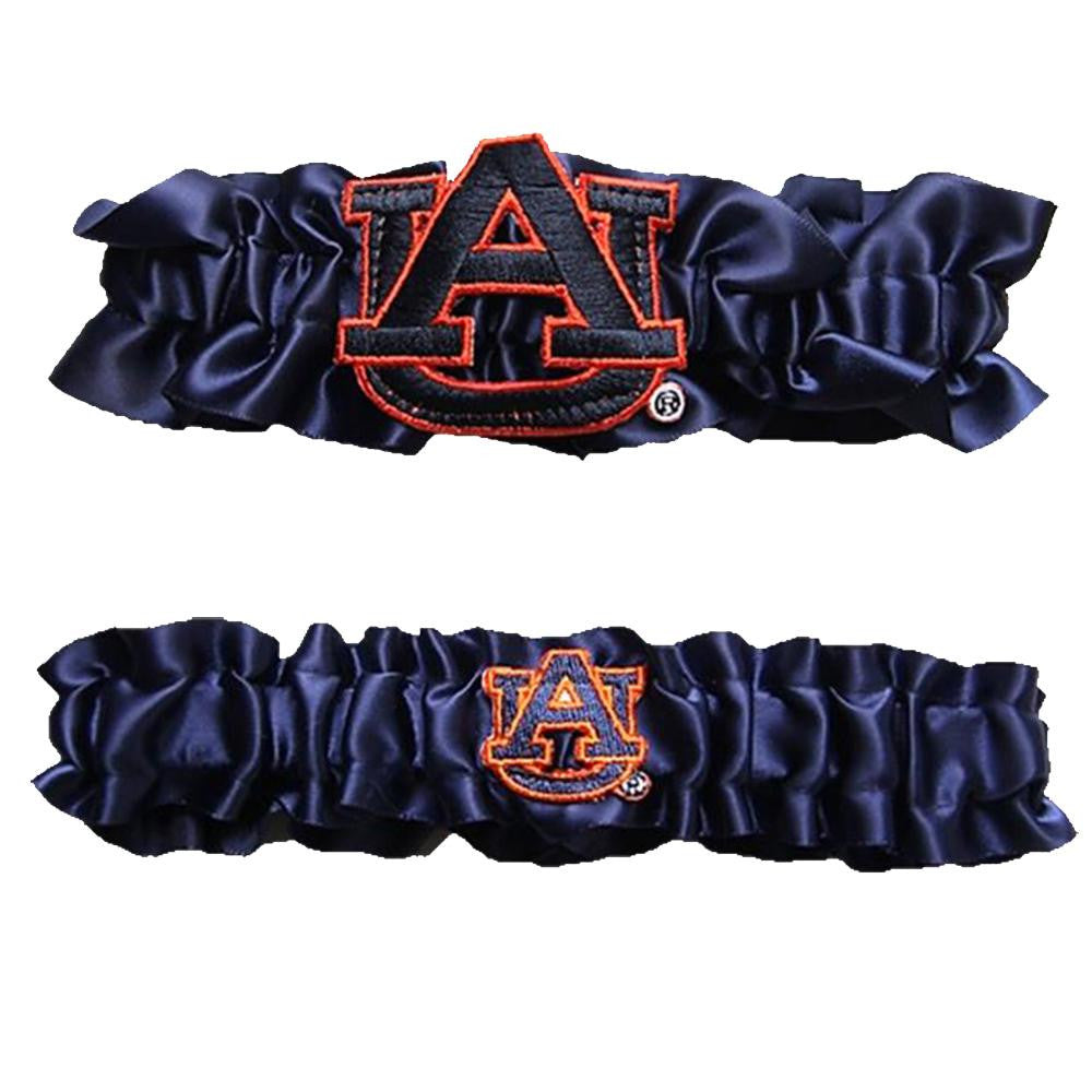 Auburn Tigers NCAA Garter Set One to Keep One to Throw (Navy Blue-Navy Blue)