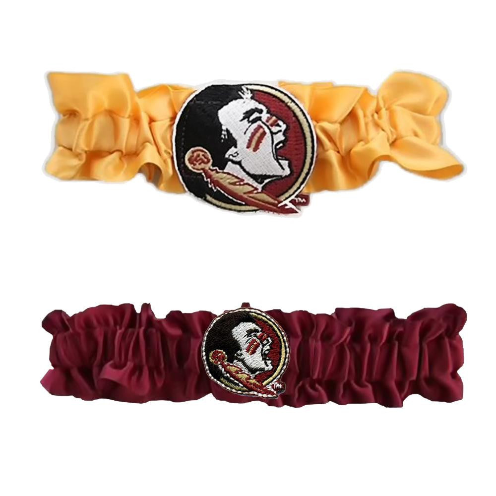 Florida State Seminoles NCAA Garter Set One to Keep One to Throw (Gold-Maroon)