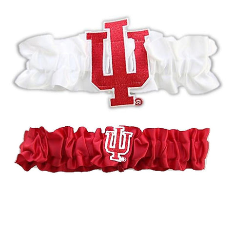 Indiana Hoosiers NCAA Garter Set One to Keep One to Throw (White-Red)