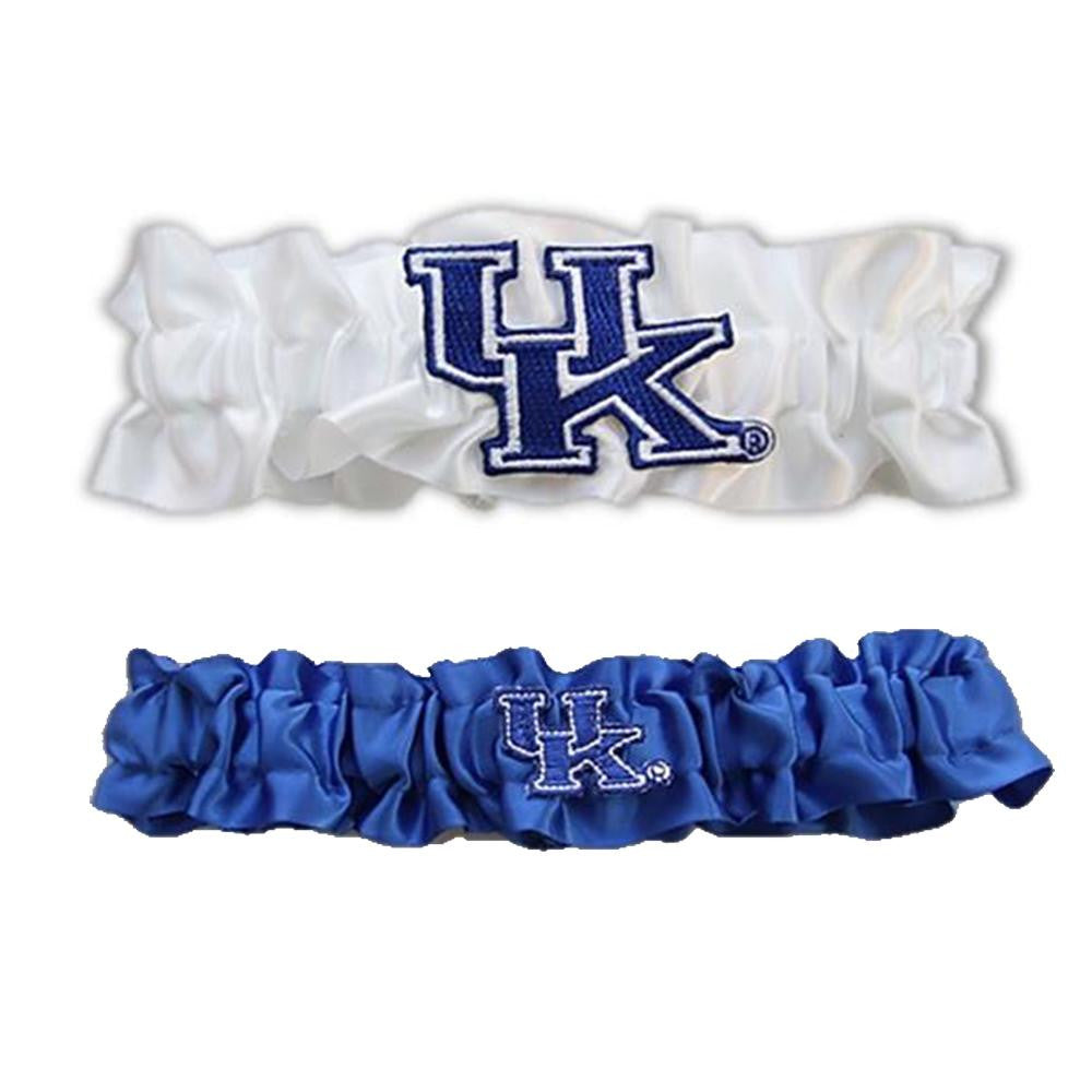 Kentucky Wildcats NCAA Garter Set One to Keep One to Throw (White-Royal Blue)