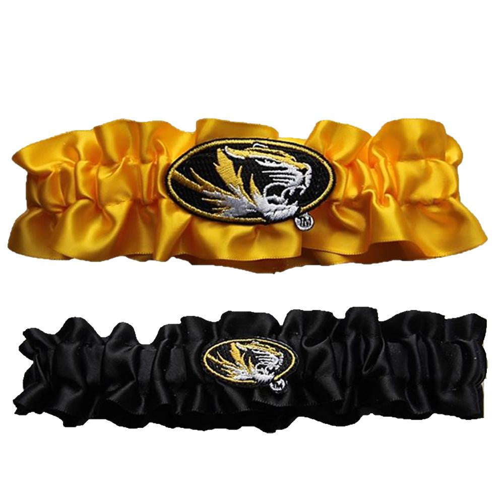 Missouri Tigers NCAA Garter Set One to Keep One to Throw (Yellow-Black)