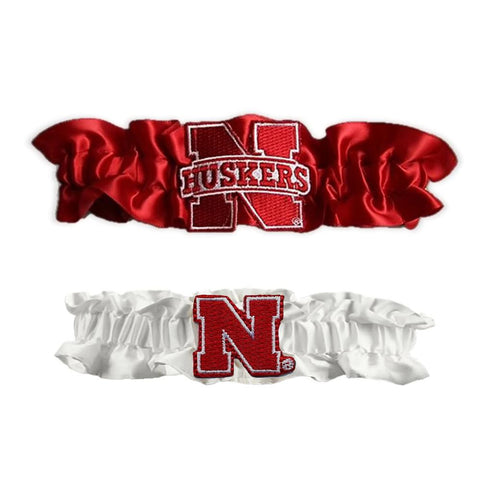 Nebraska Cornhuskers NCAA Garter Set One to Keep One to Throw (Red-White)