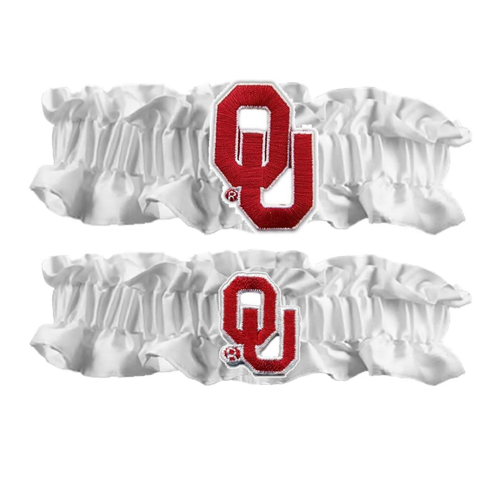 Oklahoma Sooners NCAA Garter Set One to Keep One to Throw (White-White)