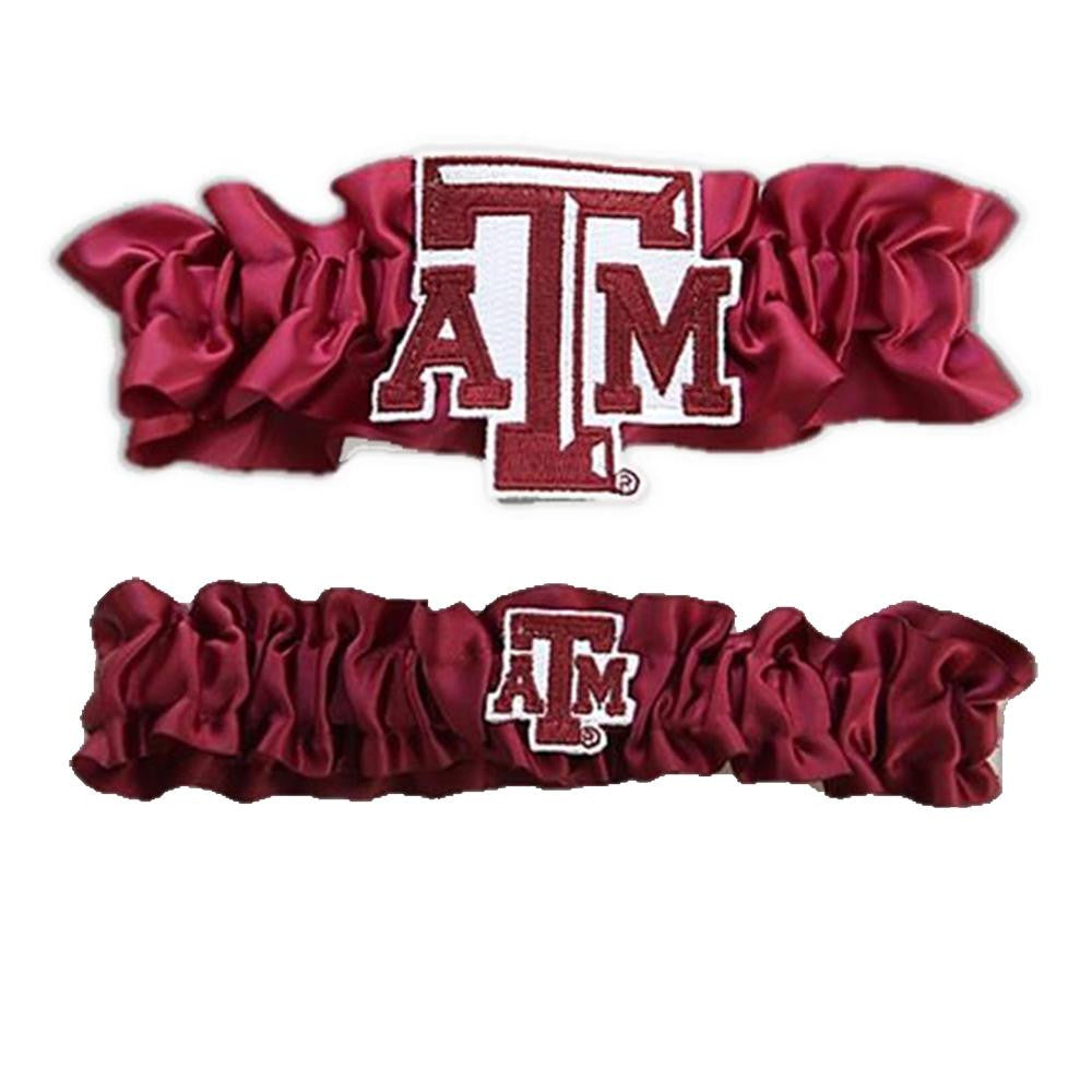 Texas A&M Aggies NCAA Garter Set One to Keep One to Throw (Maroon-Maroon)