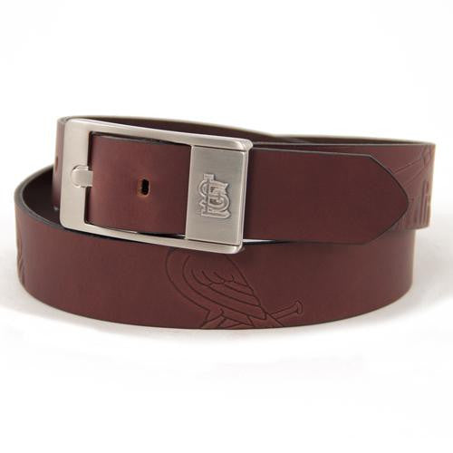 St. Louis Cardinals MLB Men's Embossed Leather Belt