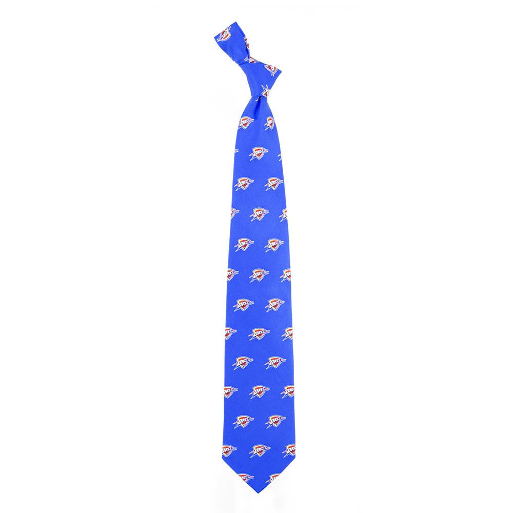 Oklahoma City Thunder NBA Prep Mens Silk Tie