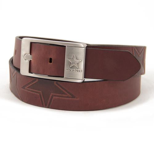 Dallas Cowboys NFL Men's Embossed Leather Belt