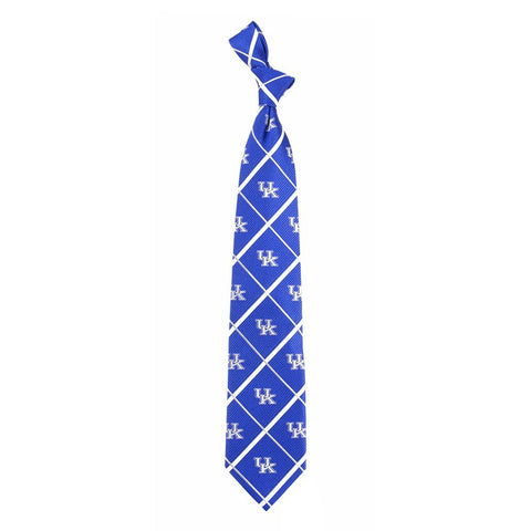 Kentucky Wildcats NCAA Silver Line Woven Silk Mens Tie