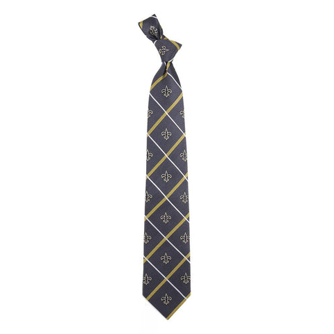 New Orleans Saints NFL Silver Line Woven Silk Mens Tie