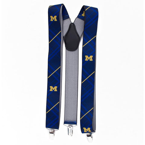 Michigan Wolverines NCAA Oxford Mens Suspenders