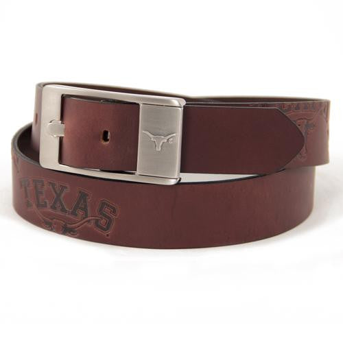 Texas Longhorns NCAA Men's Embossed Leather Belt (Size 32)