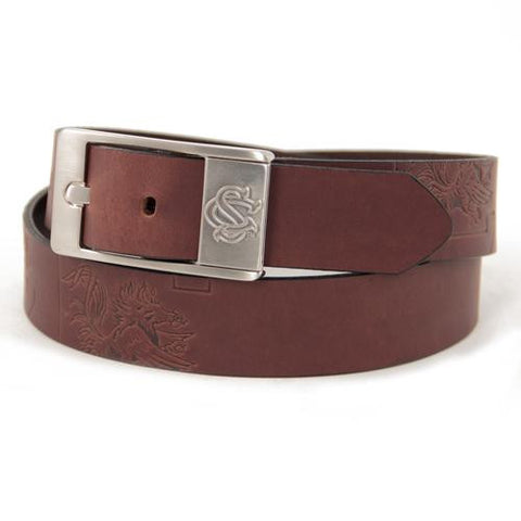 South Carolina Gamecocks NCAA Men's Embossed Leather Belt