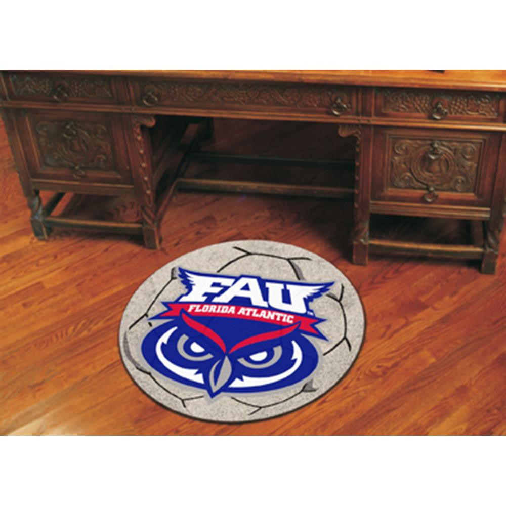 Florida Atlantic Owls NCAA Soccer Ball Round Floor Mat (29)