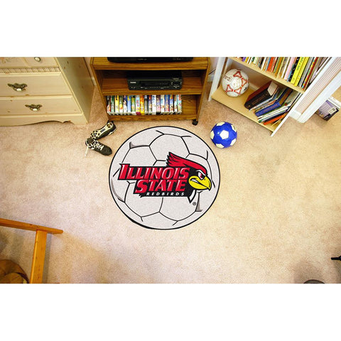 Illinois State Redbirds NCAA Soccer Ball Round Floor Mat (29)