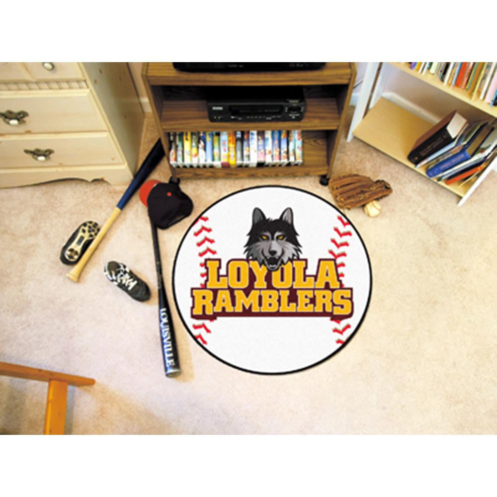 Loyola Illinois Ramblers NCAA Baseball Round Floor Mat (29)